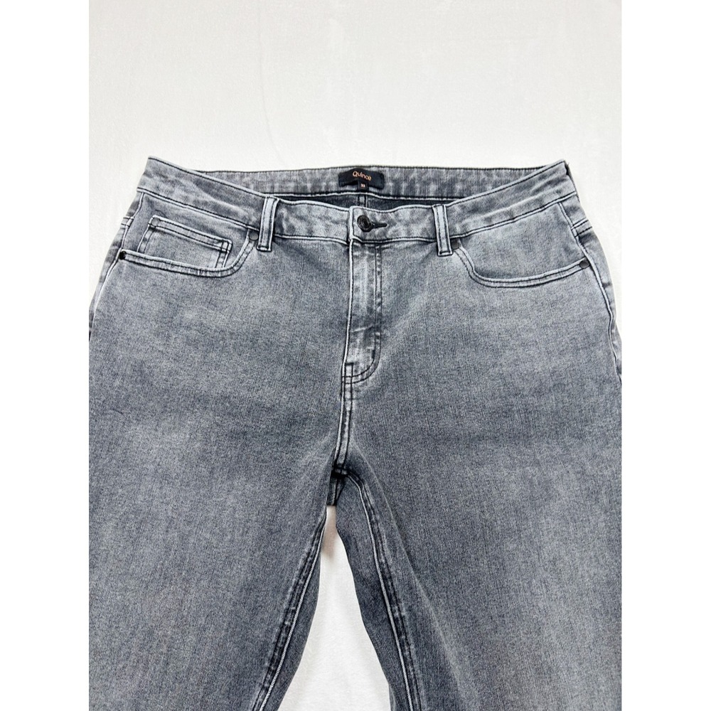 Quince Luna Stretch Flare Jeans 32 Grayed Out Quiet Luxury Minimalist